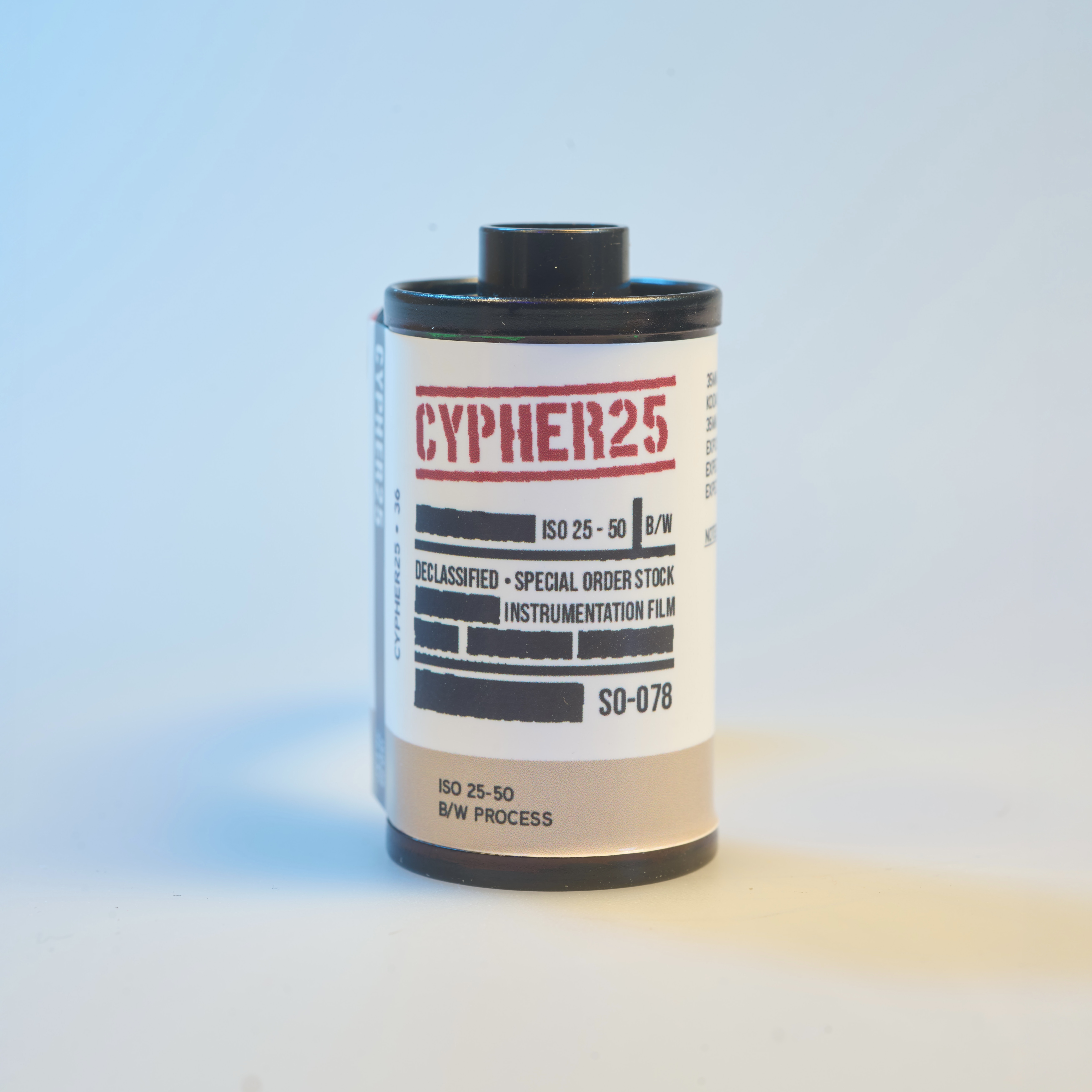 Cypher25 — Declassified Spy B&W Film (35mm)