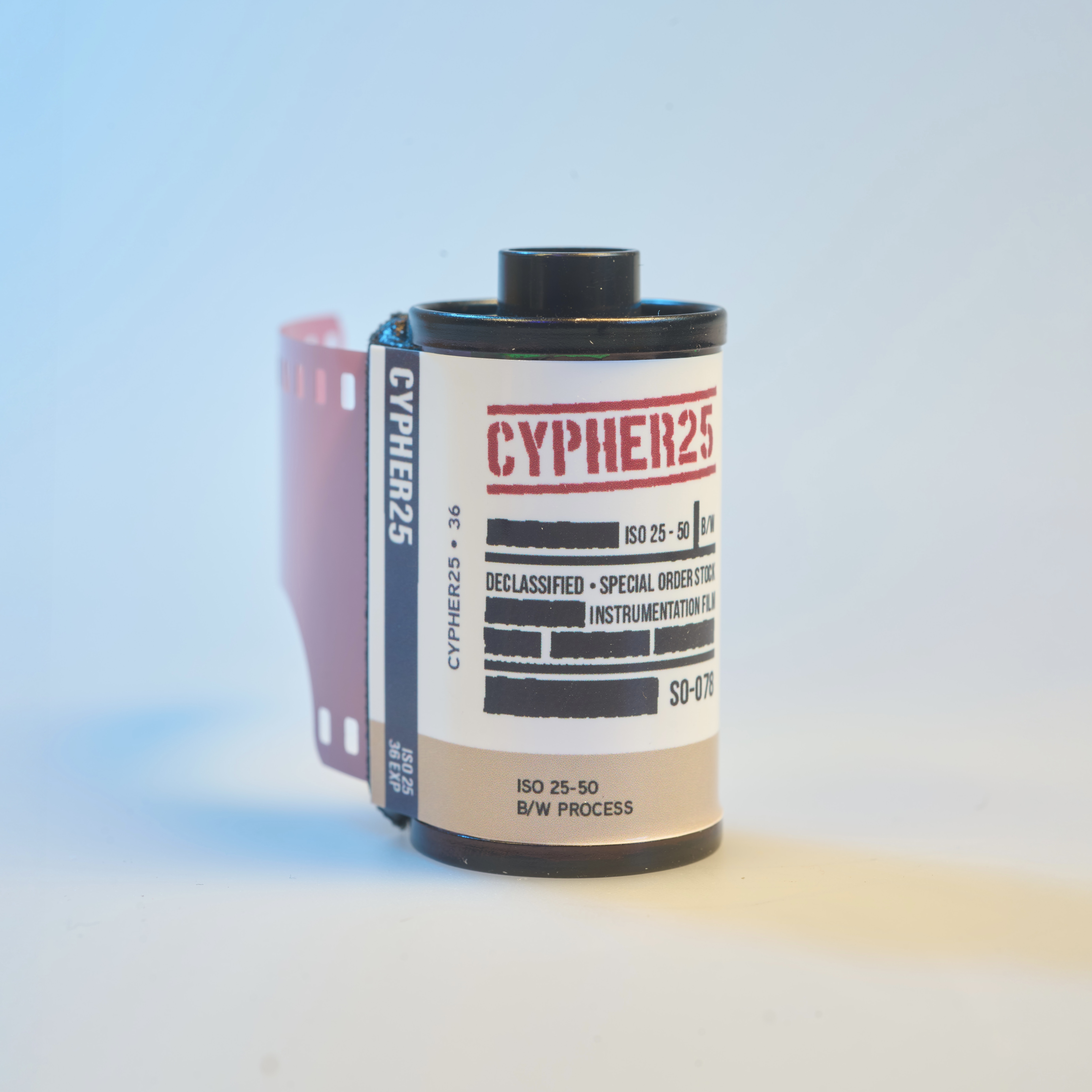 Cypher25 — Declassified Spy B&W Film (35mm)