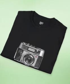 Agfa Optima III Rangefinder Unisex Retro Camera Tee - Vintage Line Art T-Shirt