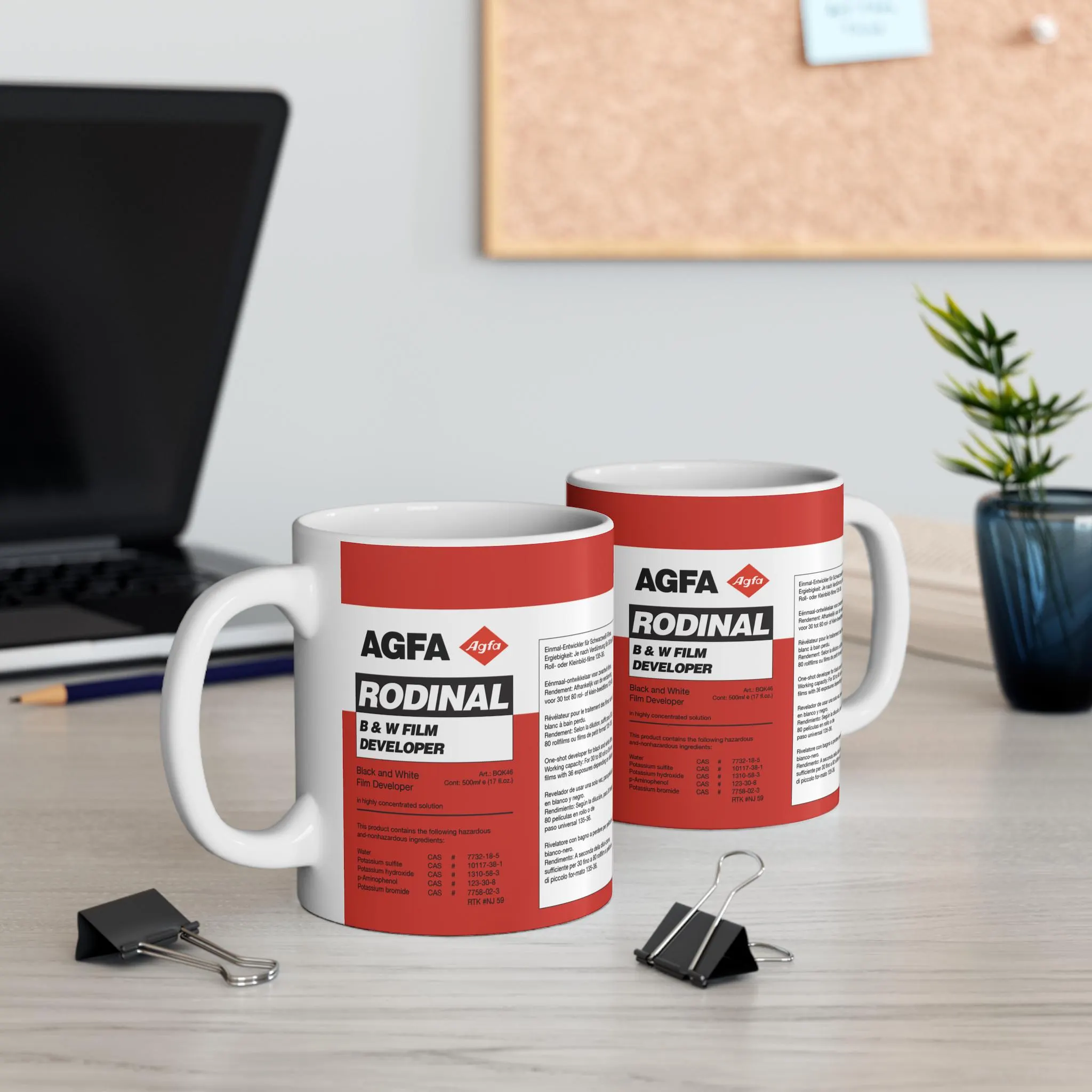 11oz Vintage Agfa Rodinal Mug for Classic Film Photography Lovers - Image 2