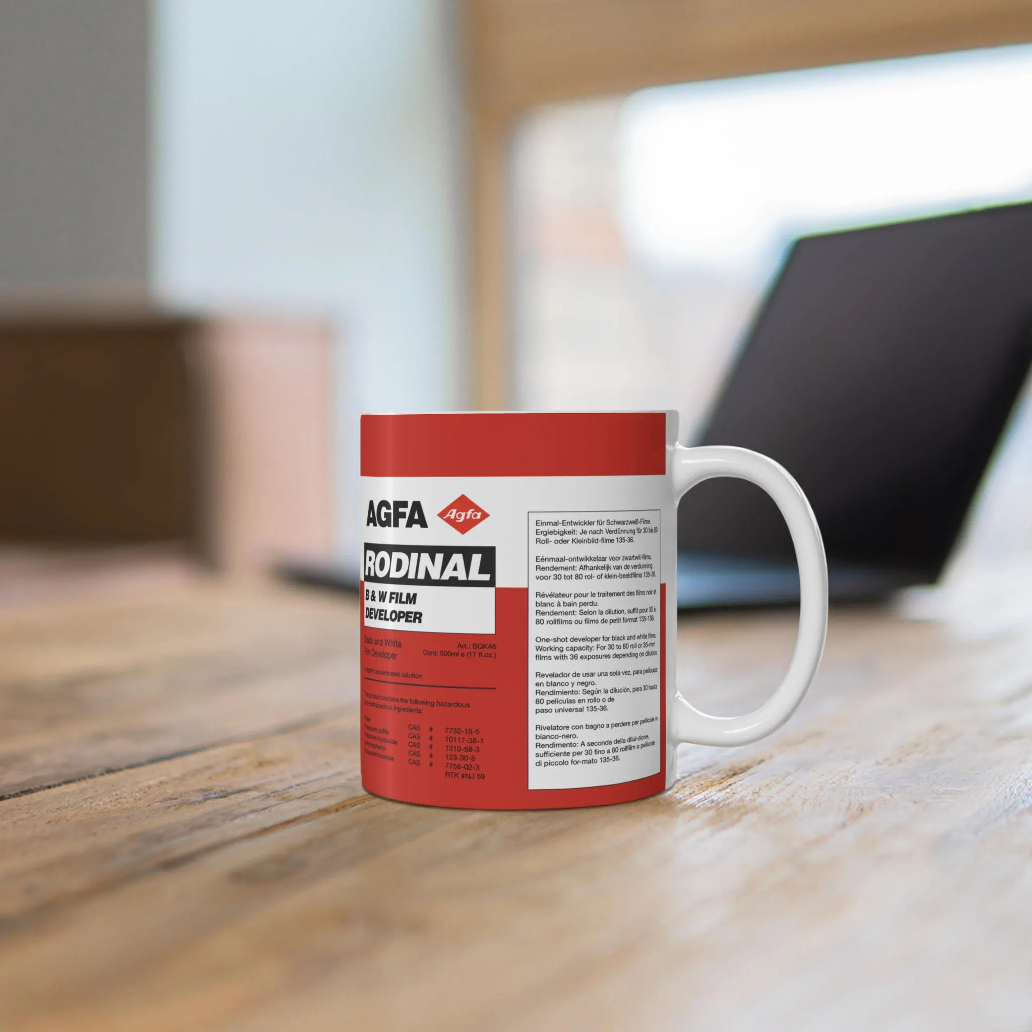 11oz Vintage Agfa Rodinal Mug for Classic Film Photography Lovers - Image 3