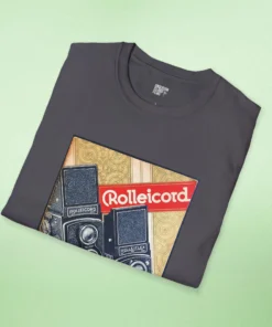 Vintage Twin-Lens Reflex Camera T-Shirt Honoring Photography's Golden Era