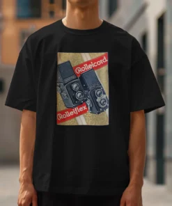 Alternative view of Vintage Twin-Lens Reflex Camera T-Shirt Honoring Photography's Golden Era