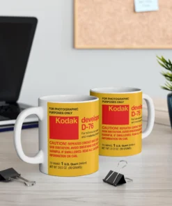 Alternative view of 11oz Ceramic Classic Kodak D-76 Mug for Film Photography Enthusiasts