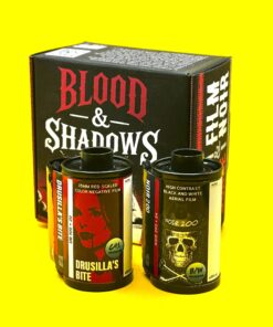 Alternative view of Drusilla’s Bite Redscale and Noir 200 B&W - Blood and Shadows Experimental Film Combo