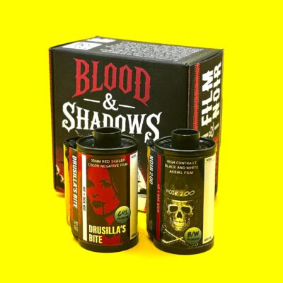 Drusilla’s Bite Redscale and Noir 200 B&W - Blood and Shadows Experimental Film Combo