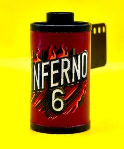 Inferno 6 – Redscaled Kodak Vision3 500T | ISO 6 | 24 Exposures | Cinematic Red Glow