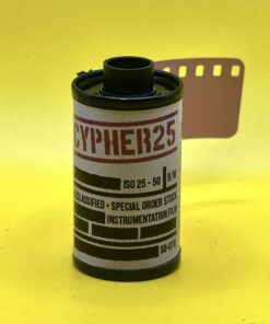Alternative view of Declassified Spy Film – Cypher25 Black & White 35mm (36 exp)