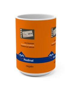 Alternative view of Vintage Agfa Rodinal Film Design Mug 15oz | Photography Collector Ceramic Film Lovers