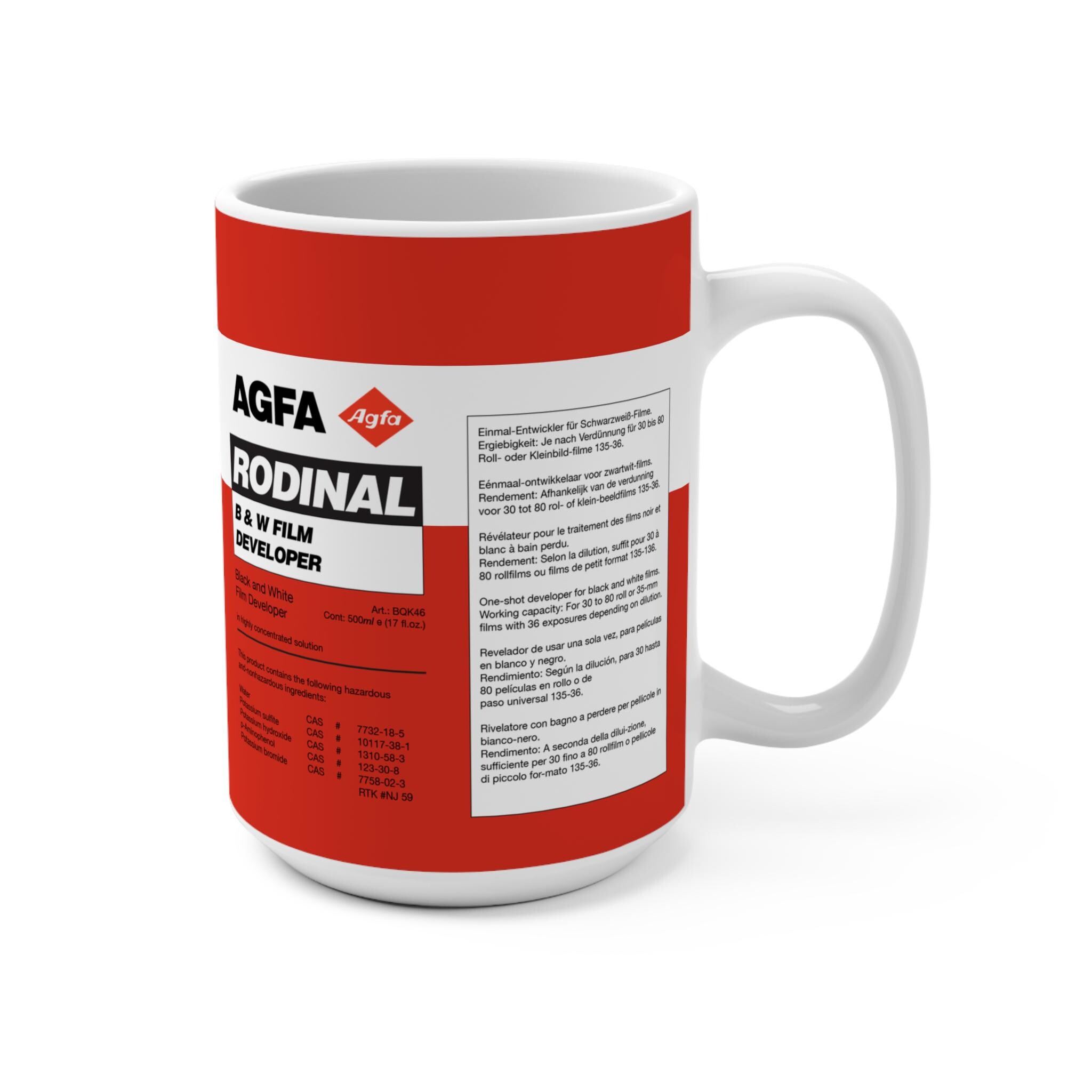 15oz Rodinal Mug Film Photography Gift for Darkroom Lovers Developer Coffee Cup - Image 2