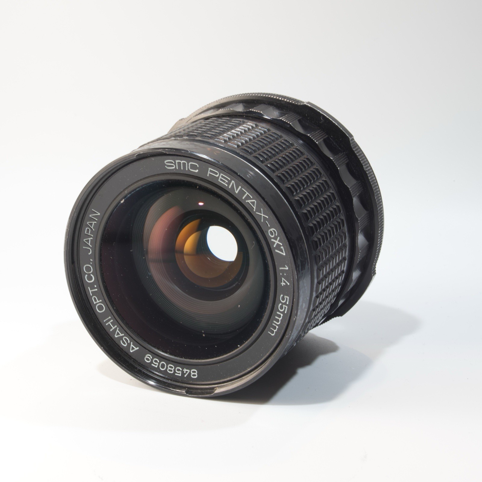 Pentax 67 55mm f/4 Lens w/ Caps – Rubber Grip Version
